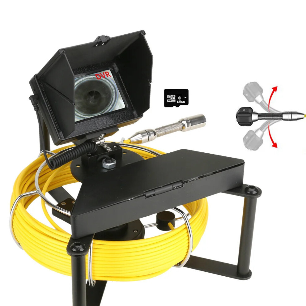 Maotewang Industrial Sewer Pipe Inspection Camera With 16Gb Dvr, Ip68 Waterproof Endoscope, 5600Mah Battery, 4.3-Inch Ips Display 744110562729