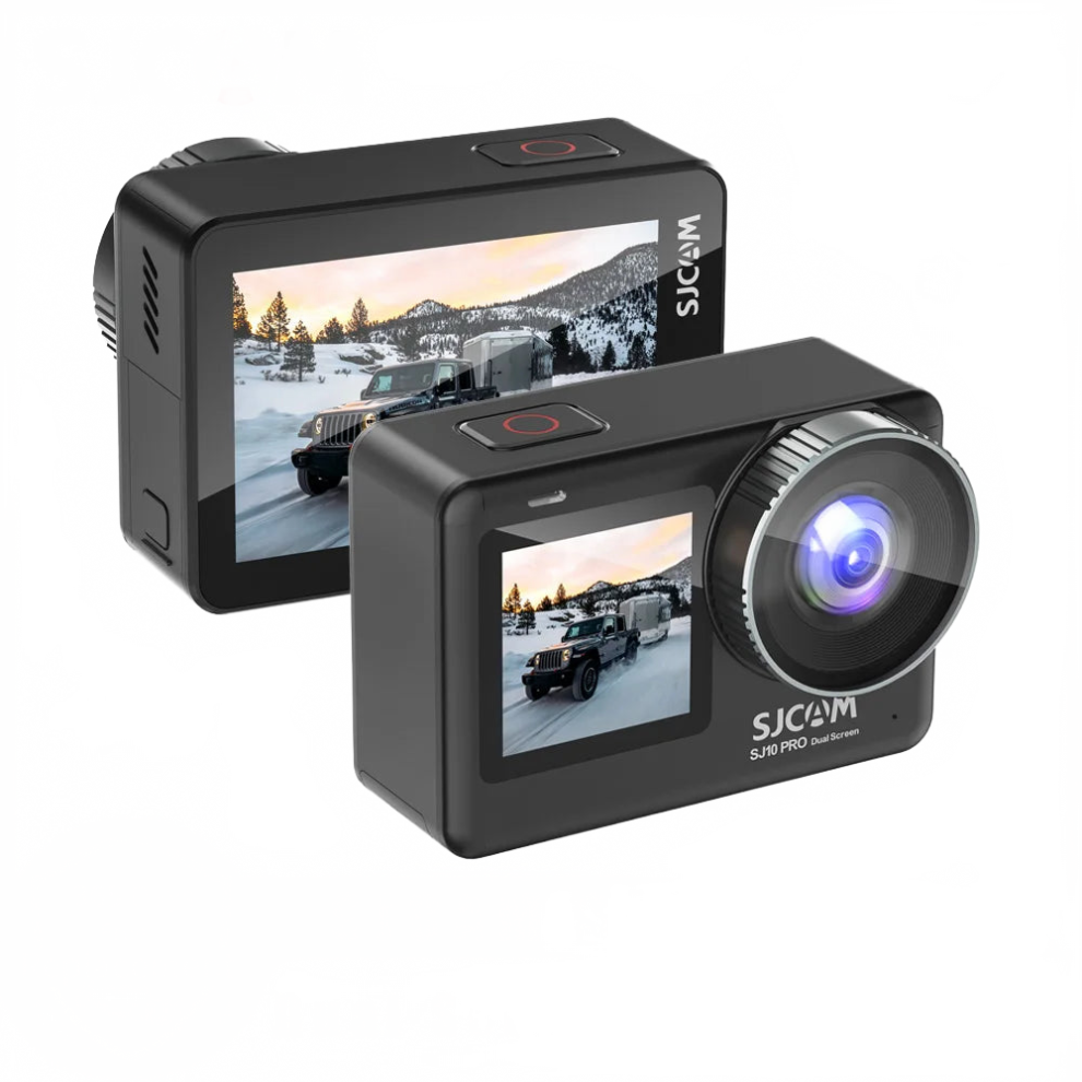 Sjcam Sj10 Pro 4K 60Fps Action Camera With Dual Screens, Gyro Eis, Wifi Remote, H22 Chipset, Extended Microphone & Live Streaming Capability 7445031586513
