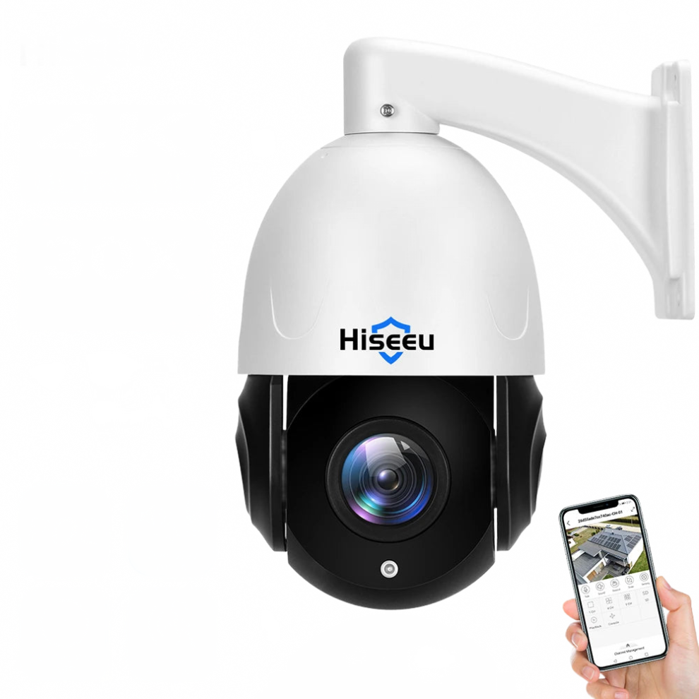 Hiseeu 8Mp Ptz Poe Camera With 30X Optical Zoom, 2-Way Audio, Color Night Vision, Ip66 Waterproof Outdoor Street Surveillance 313111766759