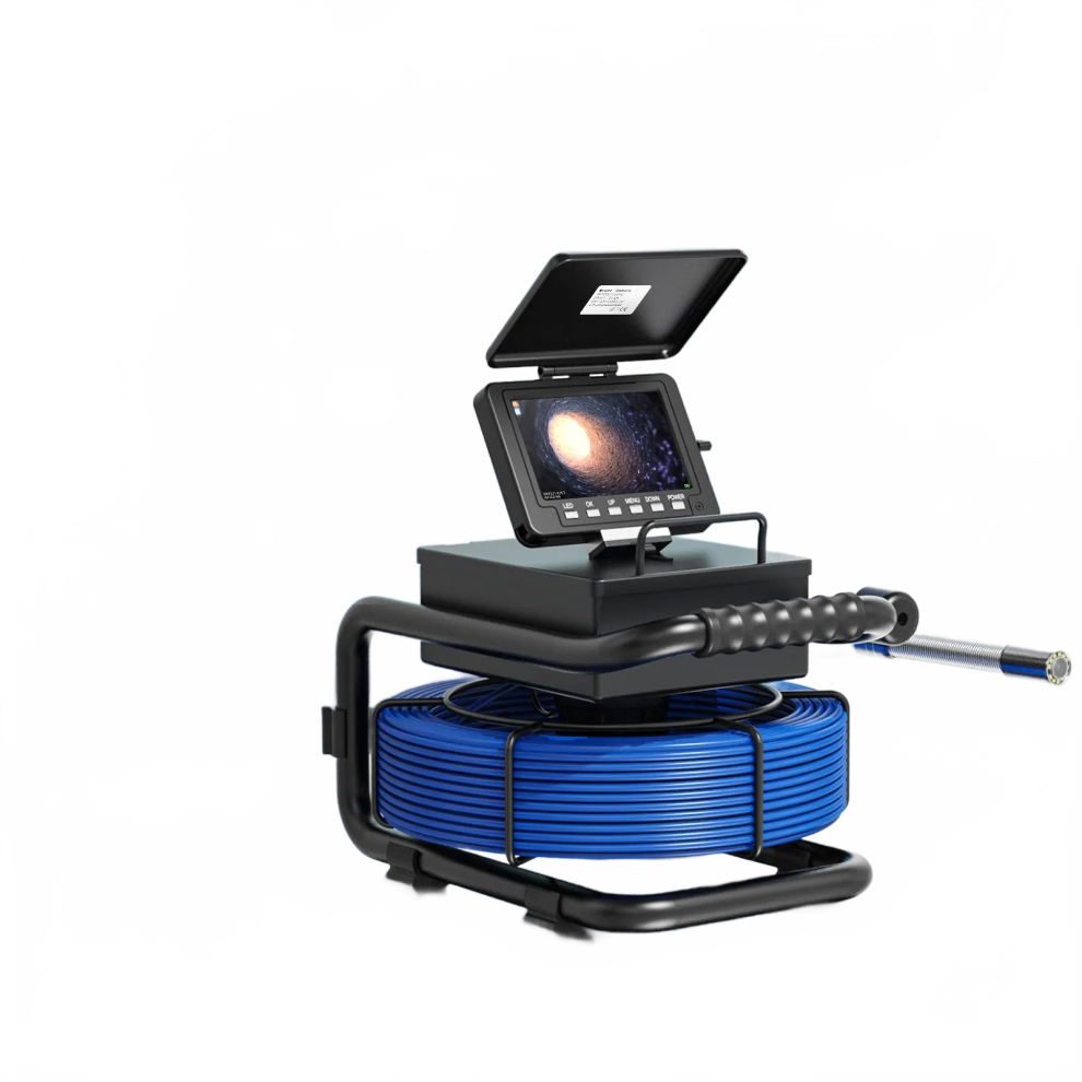 5-Inch Self-Leveling Pipe Inspection Camera With 512Hz Transmitter, Audio Recording, Dvr, And Sewer Video Endoscope 7445000866899
