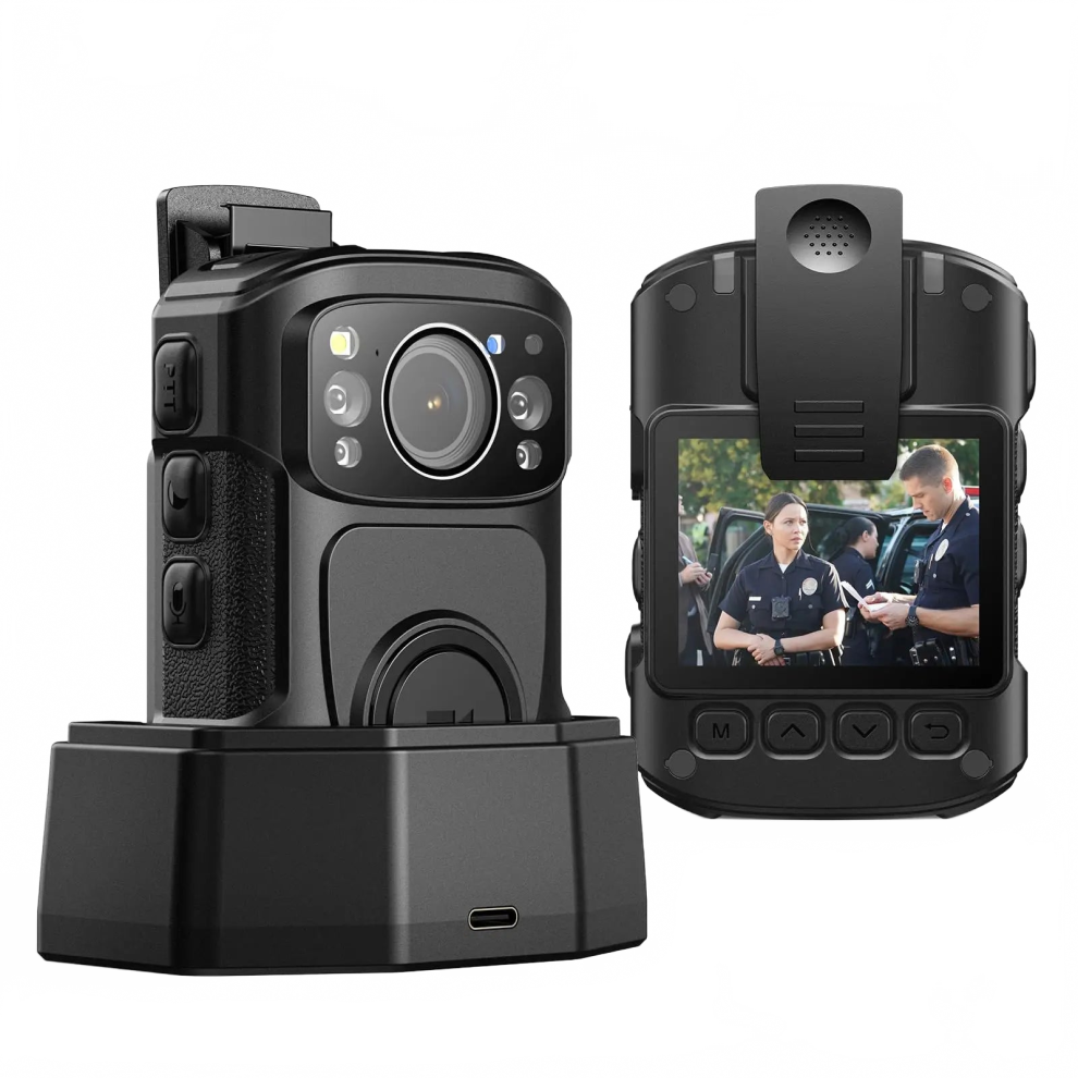 Boblov B4k5 4K Body Cam - Ip68 Gps Police-Worn Camera, Mini 128/256Gb, 2160P Video Recording, Charging Dock, Night Vision 313038680671