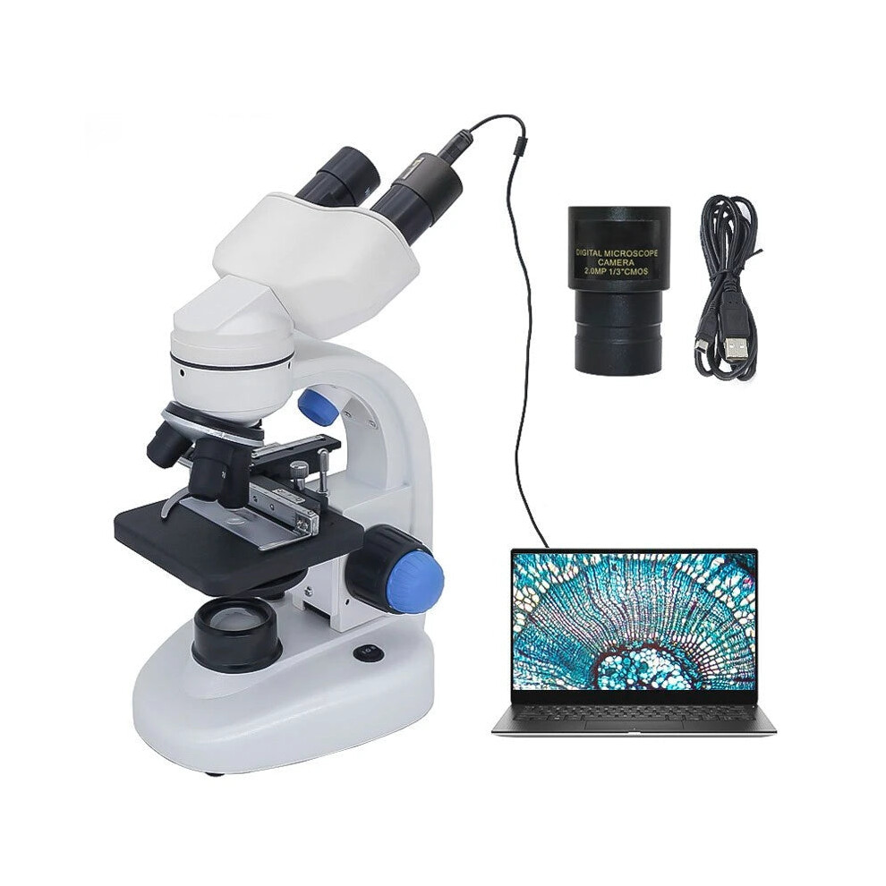 Advanced 2000X Binocular Biological Microscope With 2.0Mp Usb Digital Camera For Student Experiments 313086041042