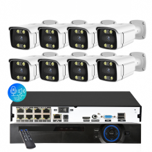 Toprohomie 8-kanaals 4K AI PoE CCTV NVR-systeem met kleurrijk nachtzicht, waterdichte 8MP IP-camera's en tweeweg-audio