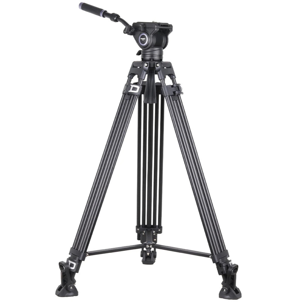 Innorel Vf80 Heavy-Duty Aluminum Tripod With Hydraulic Fluid Head F80 For Dslr & Camcorder - Supports Up To 12Kg 726084095304