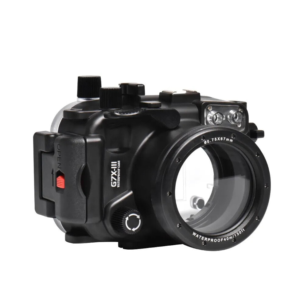 Seafrogs 130Ft Waterproof Underwater Case For Canon G7x Mark Iii Camera 7445030246234