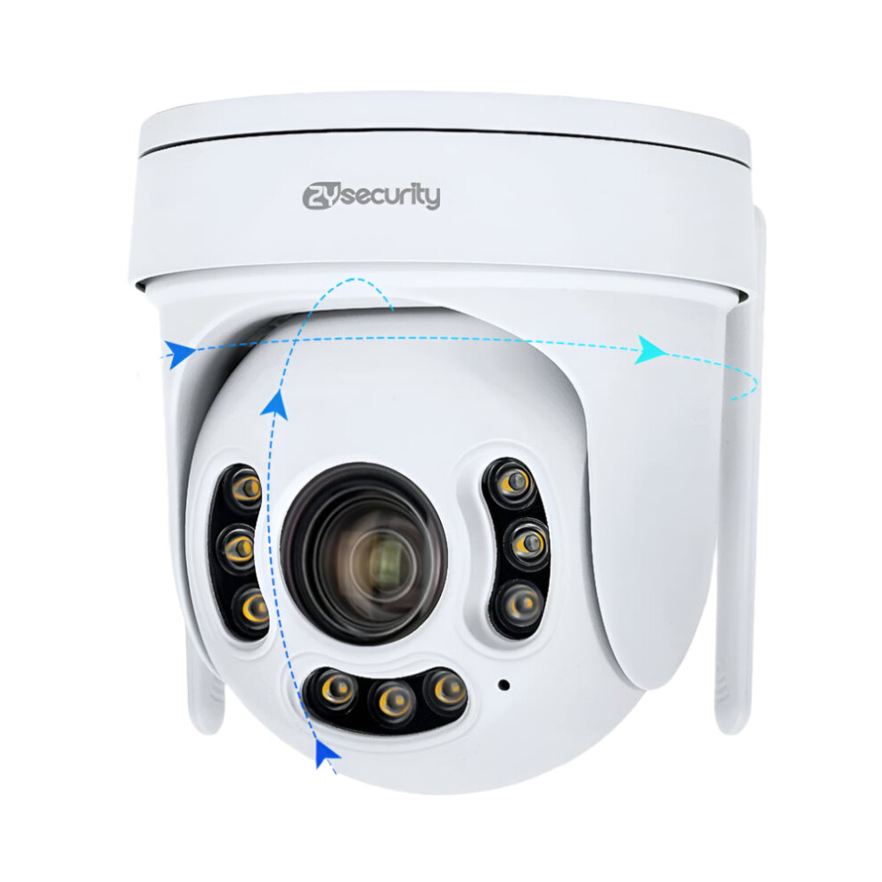 Ultra Hd 4K 8Mp Ptz Dome Ip Camera With 5X/10X Optical Zoom, Wifi & Poe, Humanoid Auto-Tracking For Outdoor Surveillance 744759275035