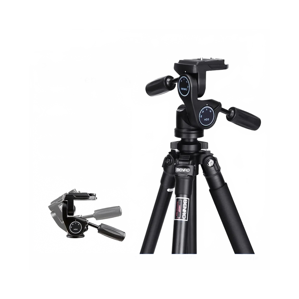 Benro A650fhd3 Adventure Aluminum Tripod With Hd3 Pan & Tilt Head - Professional Stability & Versatility For Photographers 313016931986