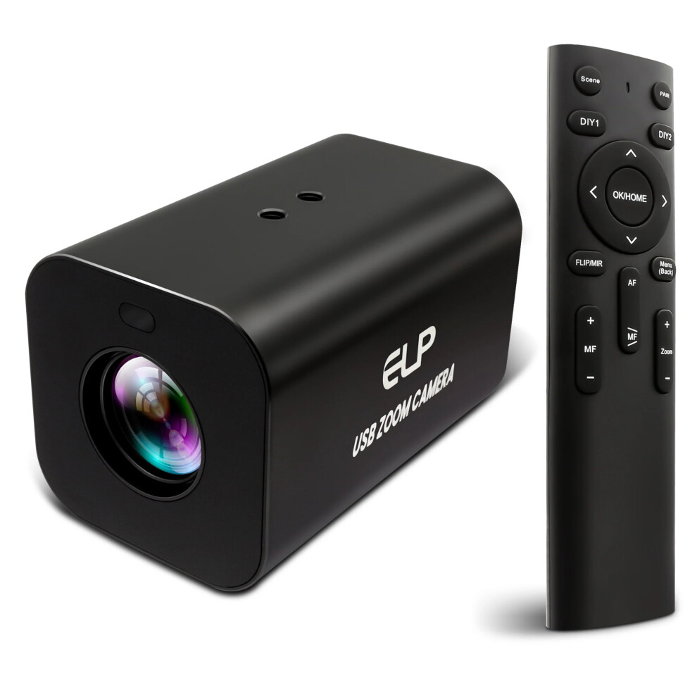 Elp 4K Autofocus Zoom Usb Camera With 12X Zoom, 1080P Hdmi, And 2.4G Remote For Video Conferencing 313044847846