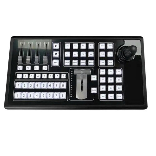 4K Multi-Camera Video Keyboard Switcher for Real-Time Live Streaming & Virtual Studio Recording