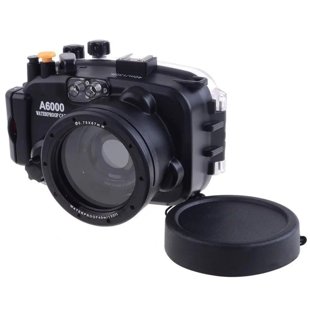 Sony A6000 Underwater Camera Housing Kit: 40M/130Ft Depth, 16-50Mm Lens Compatibility, Wide Angle Dome Port, 67Mm Diving Filter Red 7445015419400