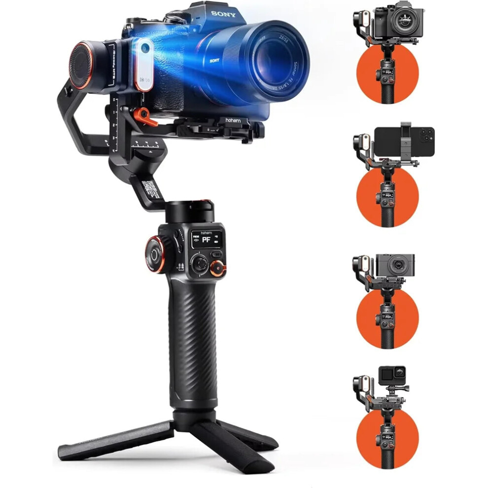 Hohem Isteady Mt2 Kit: 3-Axis Gimbal Stabilizer For Mirrorless, Pocket, Action Cameras & Smartphones 744110507690