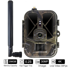 4G 4K 36MP Wildlife Trail Camera met Nachtzicht & Invisible IR LED, 120 Detectie, IP66 Waterdicht, Jacht & Natuurfotografie