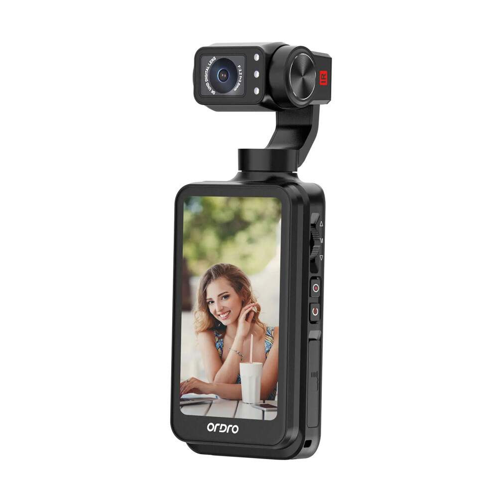 Ordro M5 Handheld Pocket Digital Camera - 5K Camcorder With 3-Axis Gimbal Stabilization & Face Tracking For Photography & Vlogging 7445017467478