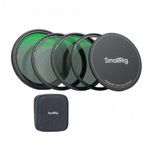 SmallRig 5-in-1 Magnetic Filter Kit: VND 2-32, CPL, 1/4 Black Mist Effect with 67mm Threaded Adapter Ring - Model 4726