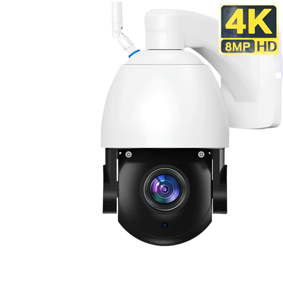 Icsee 4K 8Mp Metal Wifi Ptz Outdoor Camera With 50X/30X Zoom, Human Detection, Two-Way Audio & Xmeye Integration 7445044283287