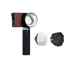 Colbor Wonder W100 RGB 100W LED videolicht met softbox en batterijhandvat voor buitenshoot en studio video-opnames