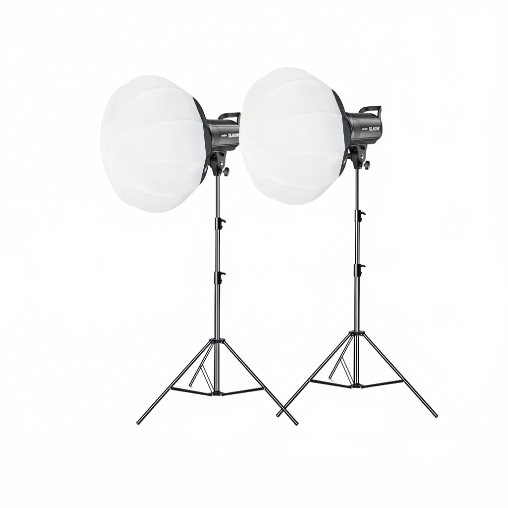 Godox Sl 60W 5600K Studio Led Kit With 2.8M Stand & Lantern Softbox For Photography & Video Light 384925597990