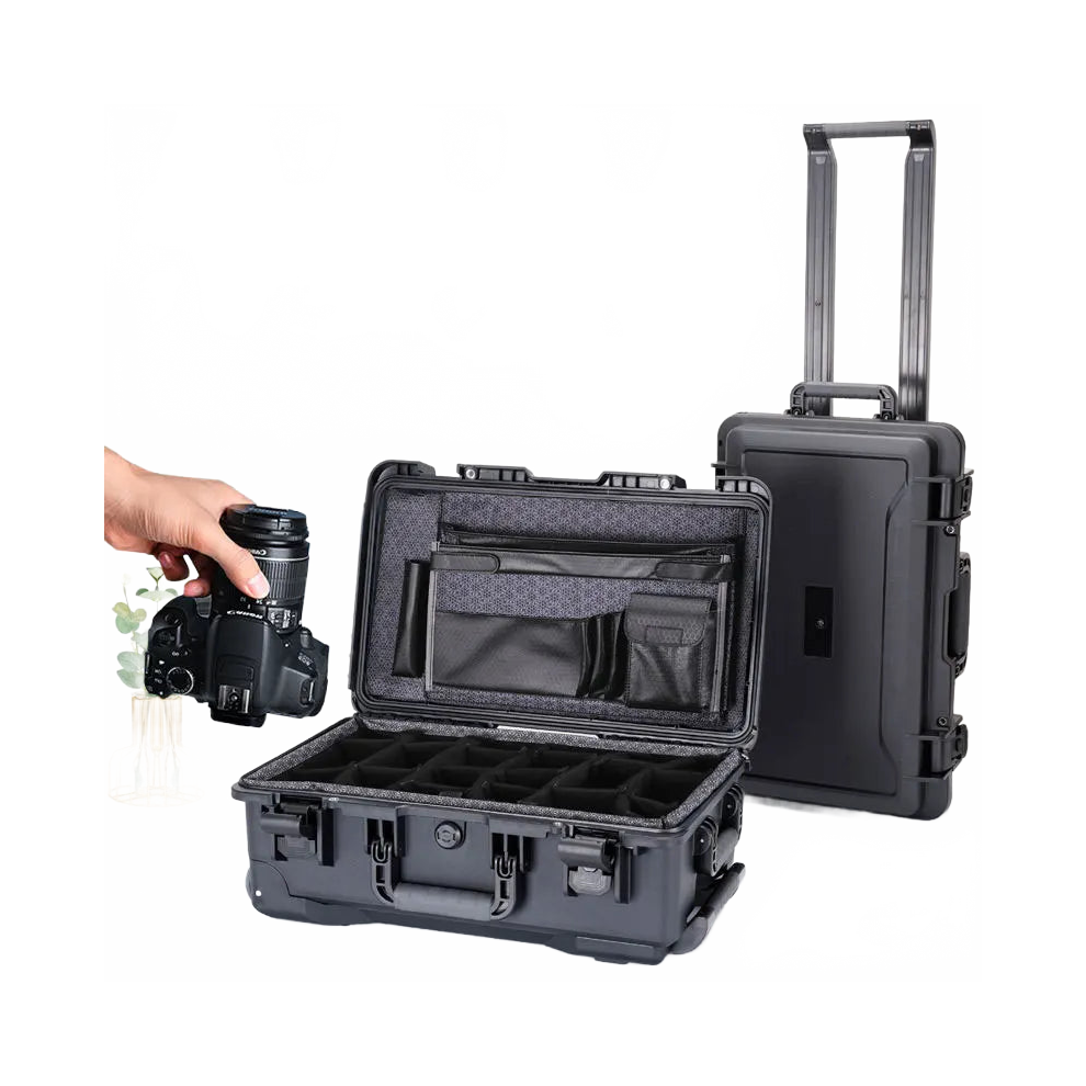 Professional Waterproof Trolley Case: Complete Storage Organizer For Slr Camera Lenses & Photographic Equipment 313101520576