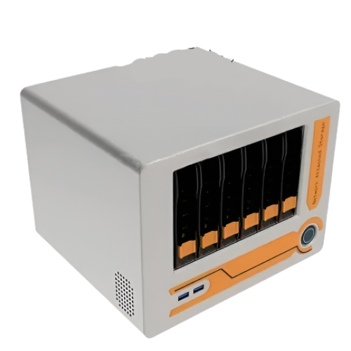 6-Bay Custom NAS Storage Server - Hot Swap Mini-ITX/ATX Case for 3.5 ...