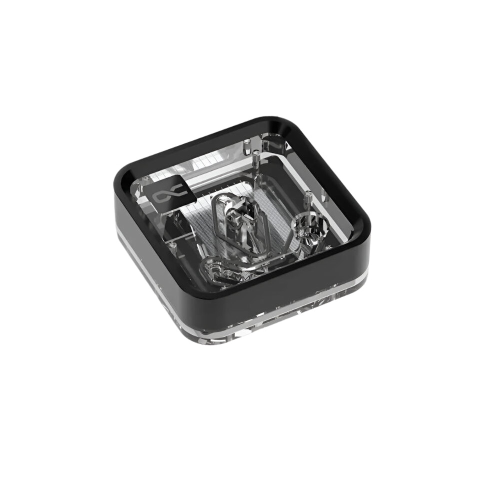 Alphacool Core 1 Lt Aurora Acrylic Cpu Water Block - Amd Am4/Am5 & Intel Lga 1700 Compatible, Nickel-Plated Copper Cooler 7445054623653