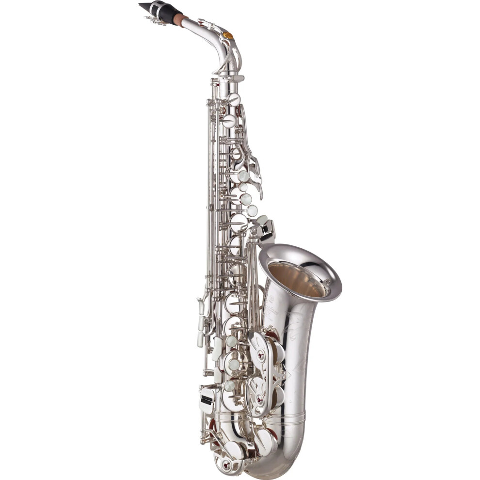 Professional Alto Saxophone 875Ex - Custom Ex Series With Lacquer Finish, Mouthpiece, Reeds, Neck, And Case Gold 744110646214