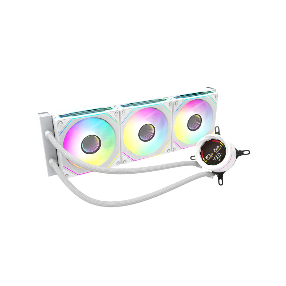 Aicooler Liquid Cpu Water Cooler With 120Mm Argb Pwm Fan And Temperature Display For Intel & Amd 7445042416434