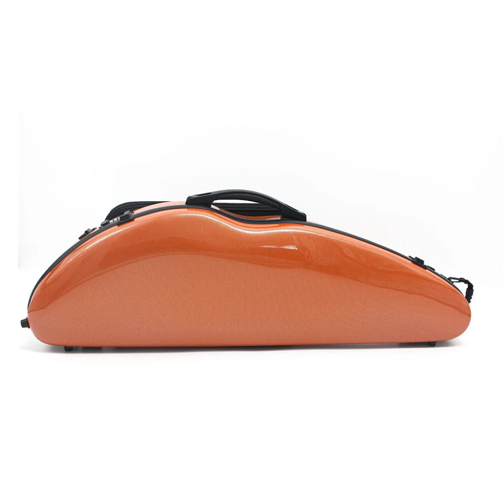 Premium 4/4 Carbon Fiber Violin Case With Music Bag, Combination Lock & Strap 744759488701