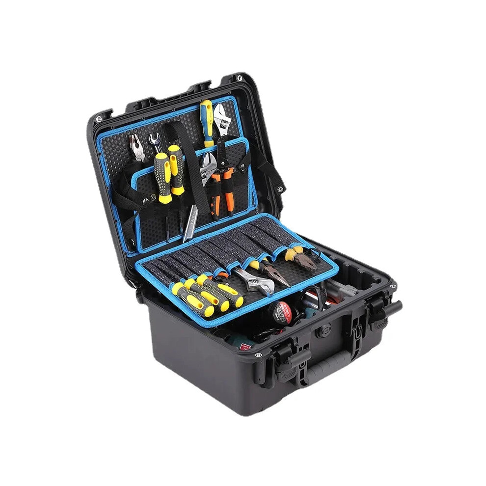 Professional Electrician's Multifunctional Tool Case: Durable Plastic Organizer For Maintenance And Woodworking 744110624595