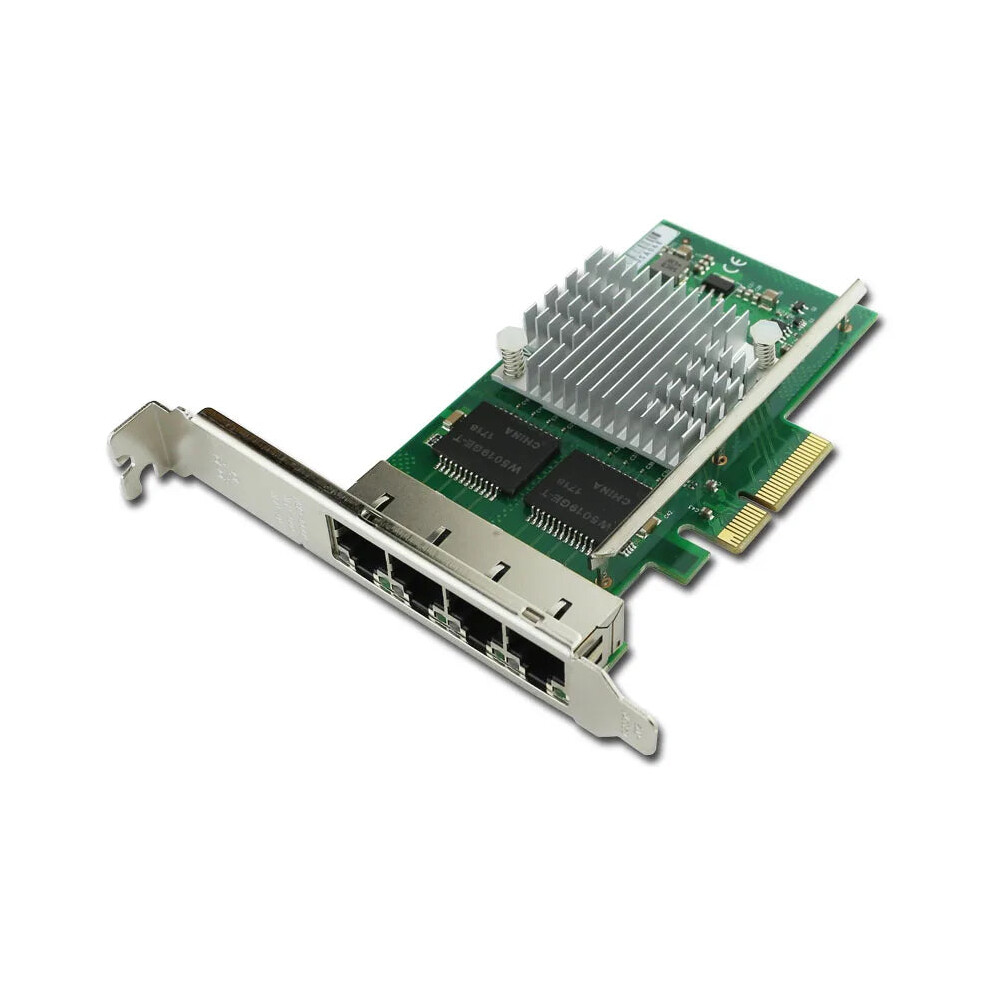 Quad-Port Gigabit Ethernet Pcie X4 Network Interface Card For I350 T4 - Rj45 10/100/1000Mbps Server Nic 726084257061