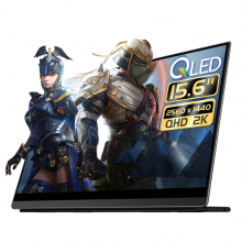 15, 6 - Zoll - QLED - Portable - Monitor - 2K 144 Hz Display für PS5, Xbox, Switch und mobile Geräte