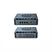 Ikuaios Fanless Mini PC met Celeron Pentium, 4 LAN, Dual 2.5 Gigabit Ethernet-poorten - Compatibel met PfSense, VyOS, Mikrotik (Model: G31F-