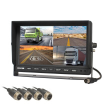 4 - Kanal 10 - Zoll AHD IPS Quad LCD Rückfahrmonitor für Auto, LKW und Bus mit 4 - Pin Split - Screen - Anzeige