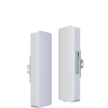 Dual 5/10 km Langstrecken - Außen - Wi‑Fi CPE Brückenrouter mit 2 14 dBi Antennen