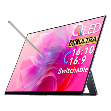 Ehomewei 4K Tragbarer Monitor R - Serie - 60 Hz, 100% DCI - P3, 500 Nits Helligkeit für professionelle Arbeit