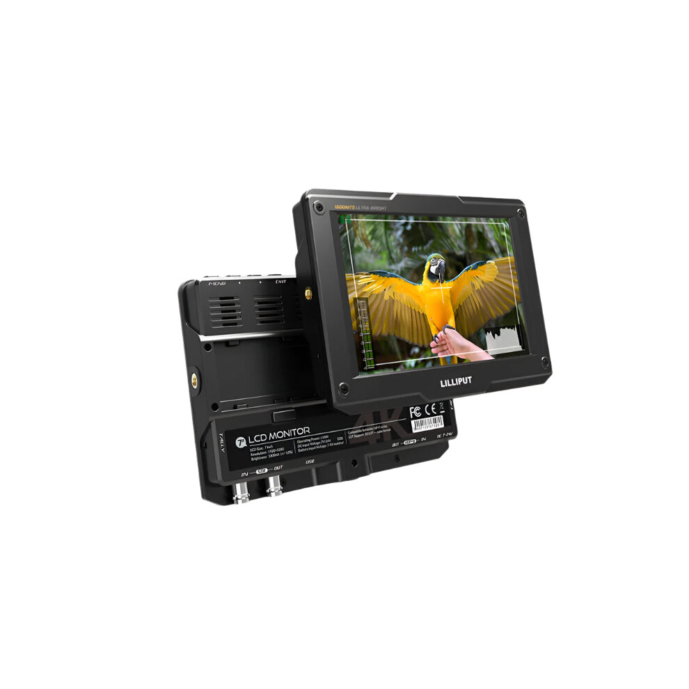 Lilliput H7s 7-Inch 1800 Nits Ultra-Bright Sdi 4K Hdmi Field Monitor For Dslr And On-Camera Video Production 7445000892812