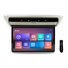 13, 3 - Zoll Klapp - Dachmonitor im Auto mit 1080p HD IPS - Bildschirm, 16 - Farben - Ambientelicht, SD/HDMI/FM, Android 10