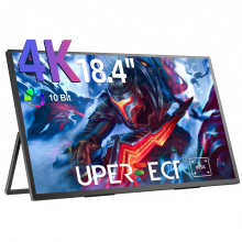 Uperfect UXBOX T118 18-Inch 4K Portable Gaming Monitor - 100% sRGB IPS HDR Display with HDMI for Laptops, Computers, and Phones