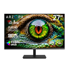 Arzopa 27 - Zoll 180 Hz 2K Fast - IPS - QHD - Gaming - Monitor – 1 ms FreeSync, Modell M1RC