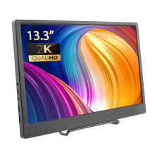13, 3 - Zoll - 2K - IPS - Monitor mit Dual Mini HDMI - Kompatibel mit Laptop, PC, PS4, WiiU, Xbox, Raspberry Pi 4B/3B