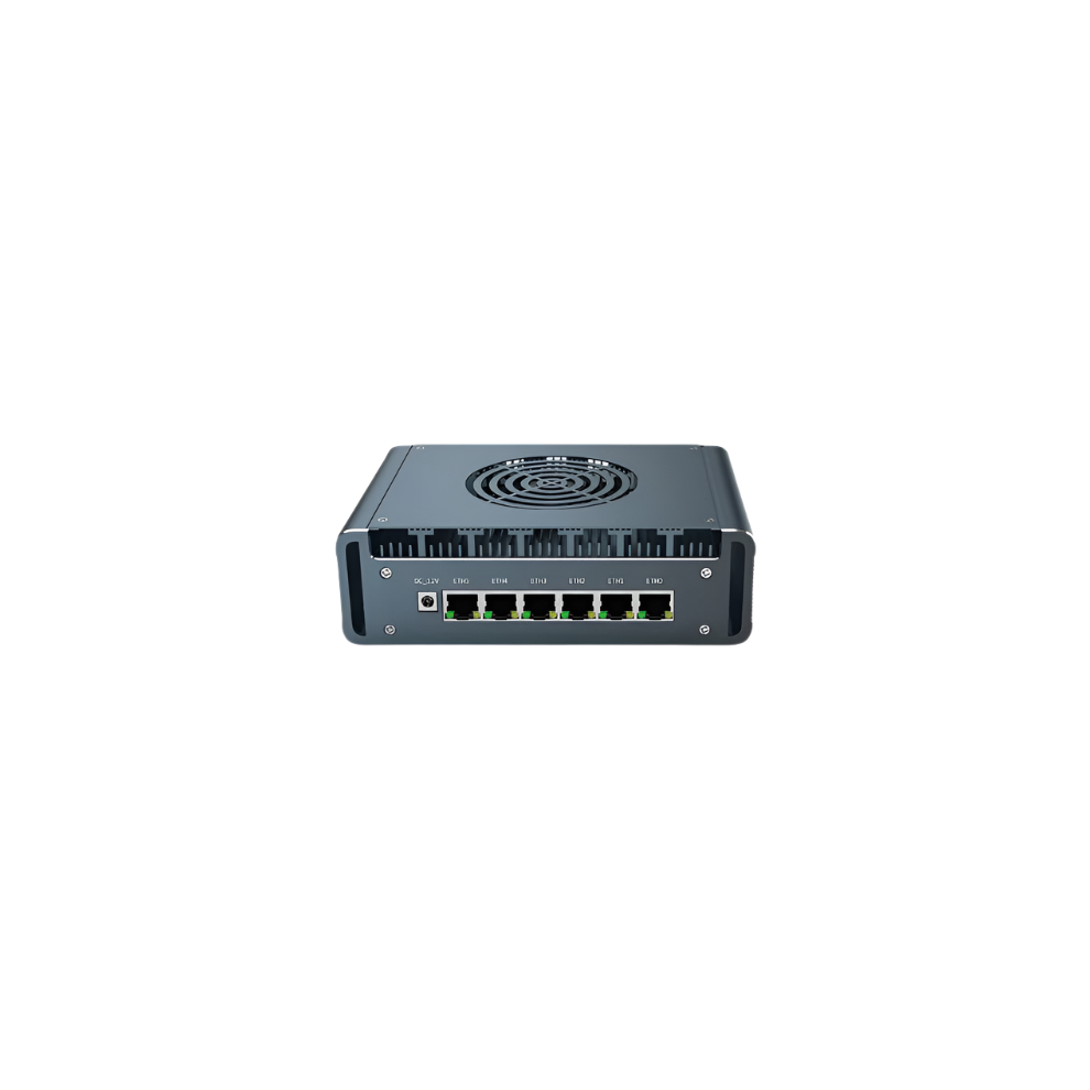 Ikuaios G31f Silent Fan Firewall Router Mini Host With Built-In N100 Processor, 6-Port I226 2.5G Ethernet - Model Bkhd 1264 6L 7445047094064