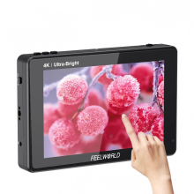 FeelWorld LUT7S Pro 7 Zoll 2200 Nits 3D - LUT Touchscreen DSLR - Kamera - Feldmonitor mit 4K HDMI I/O für Gimbal