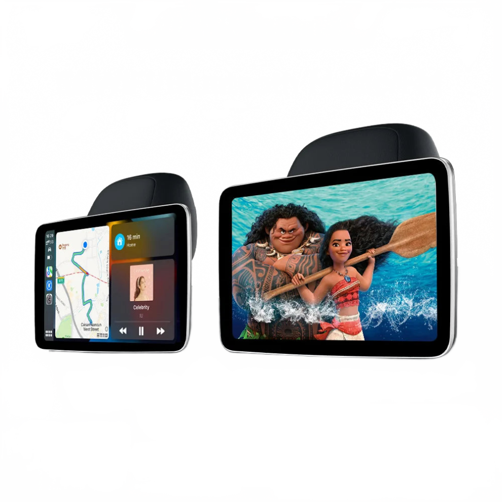 Jiuyin Rear Seat Monitor: Android Auto & Carplay Headrest Tv With Wifi For Streaming Netflix & Youtube 711181140231