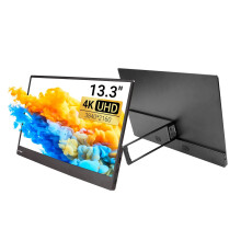 13, 3 - Zoll Ultra Slim 4K UHD Tragbarer Monitor mit IPS - Display, Dual USB - C - Anschlüssen und Kickstand