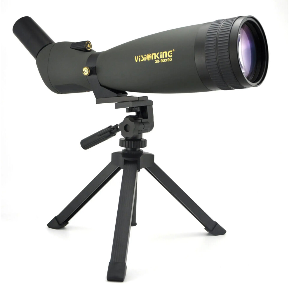 Visionking 30-90X90 Zoom Spotting Scope - Waterproof Long-Range Optics For Birdwatching, Shooting, And Camping With Bak4 Prism 726084296862