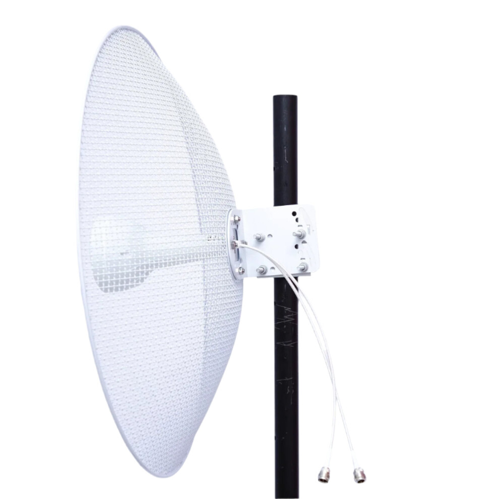 Dual-Band 22Dbi Long-Range Mimo Antenna Feed For Parabolic Dish - 5G/4G/3G, 1710-4200Mhz 705353428043