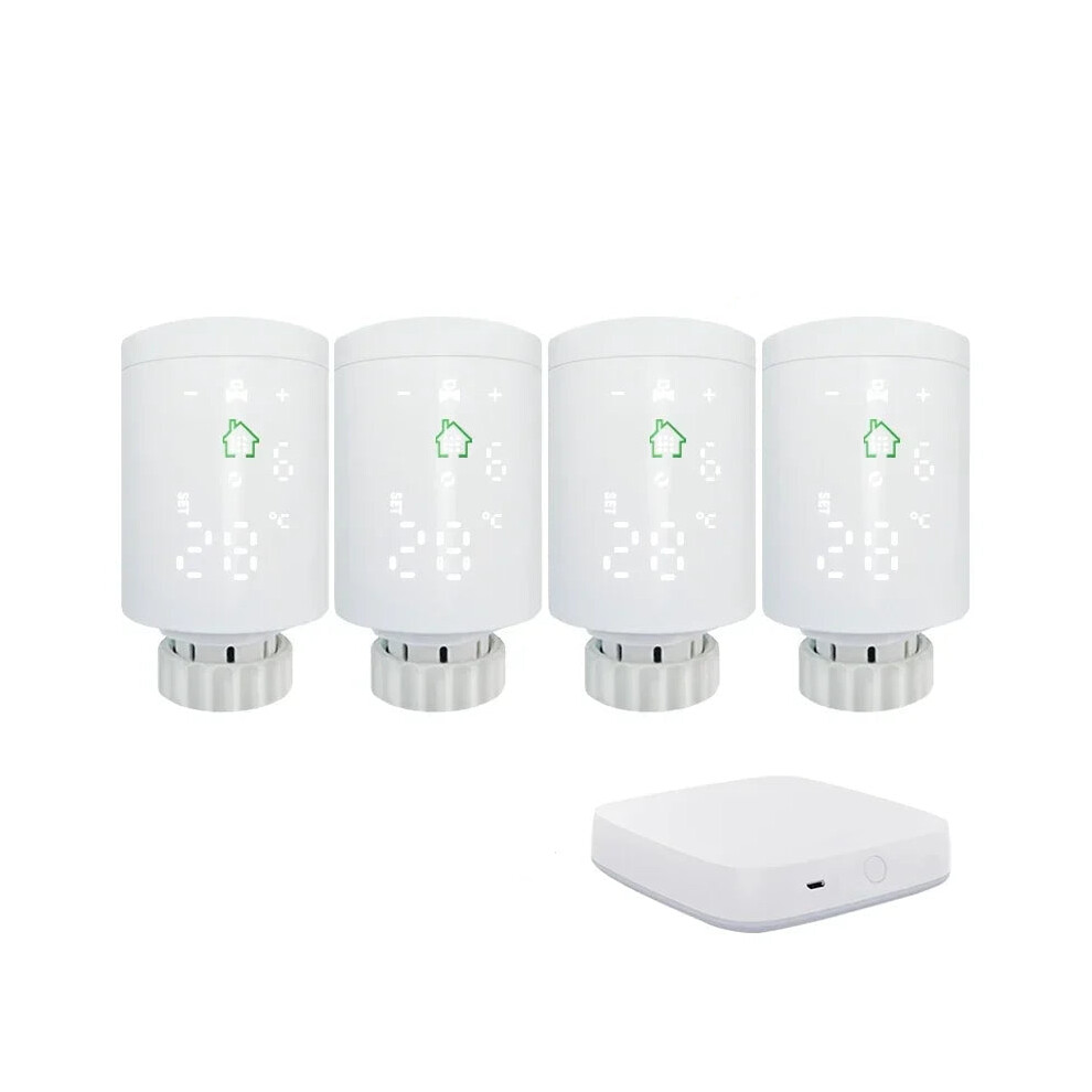Zigbee Wifi Smart Trv Radiator Actuator - Tuya Thermostatic Valve With Voice & Remote Control For Google Home 7445057881852