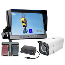 10 - Zoll IPS - Bildschirm DVR - Monitor mit 1080p, 30x optischem Zoom & kabelloser Kamera für Kran, Gabelstapler & Anhänger - LKW