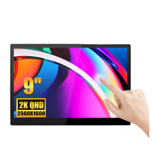 Wisecoco 9 - Zoll 2, 5K Touchscreen - Monitor, 2560x1600 USB - C/HDMI - Display für Raspberry Pi 4, MacBook, PC und Telefon