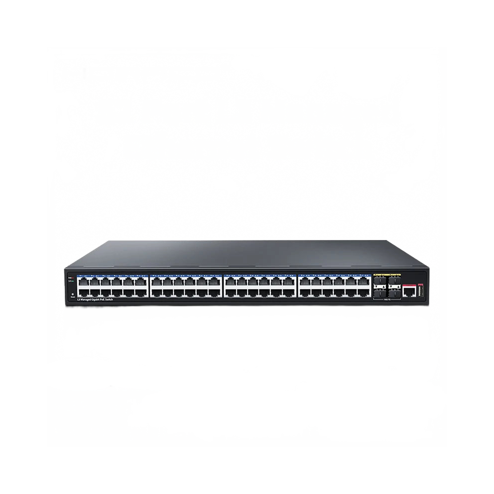 Horaco 52-Port L3 Managed Ethernet Switch With 10G Uplink - 48-Port Gigabit Network Management Hub & Internet Splitter 7445013355397