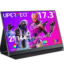 UPerfect 17. 3 - Zoll 2K 144 Hz tragbarer Gaming - Monitor - 2560x1440p IPS - Bildschirm für Laptops, Handys, Spielkonsolen, Steam Deck, PS4/5